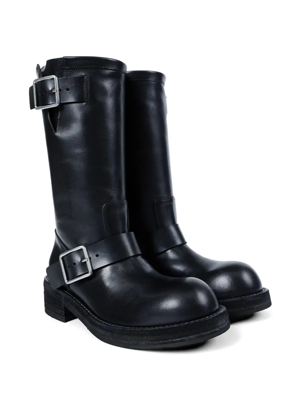 Ann Demeulemeester Sarith Engineer buckle biker boots Zwart