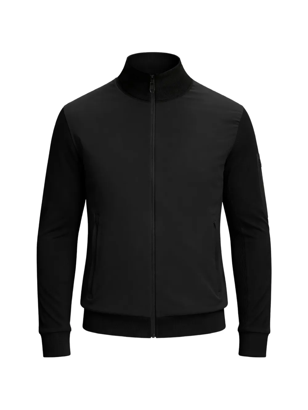 BOSS zip-pocket sweater - Schwarz
