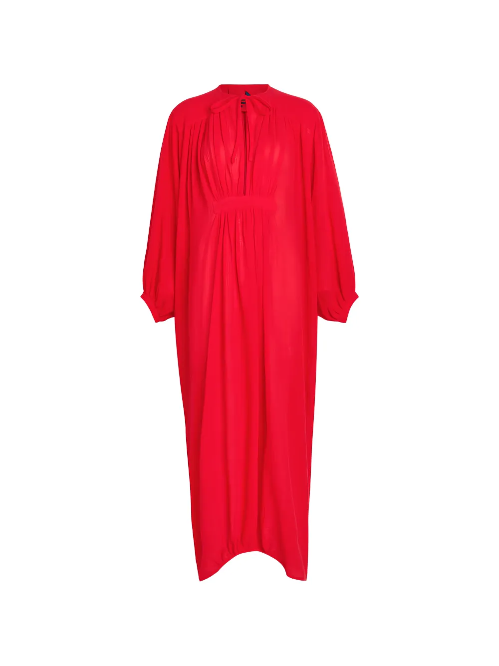 LES VACANCES D'IRINA gathered dress - Rosso