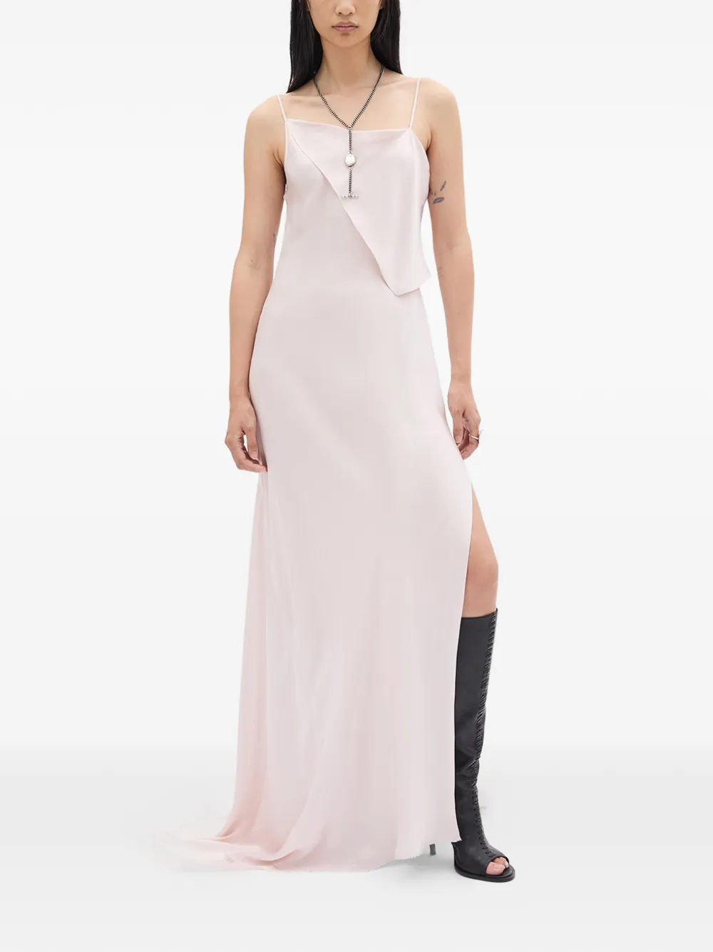 Ann Demeulemeester Aaricia asymmetrische jurk Roze