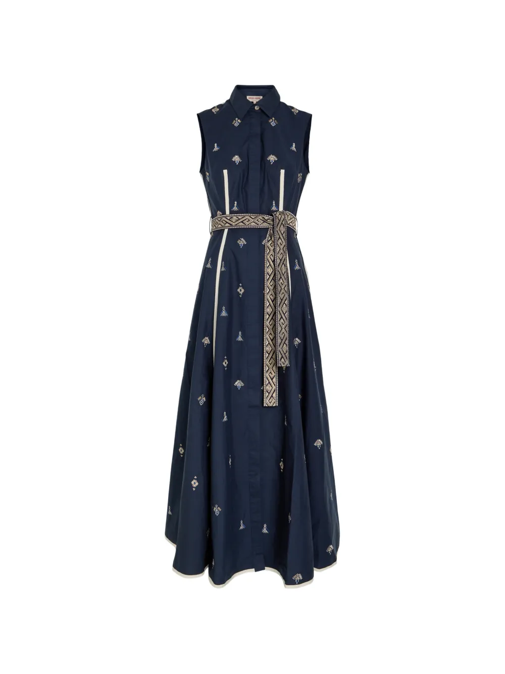 Emporio Sirenuse Miralda belted dress - Blau