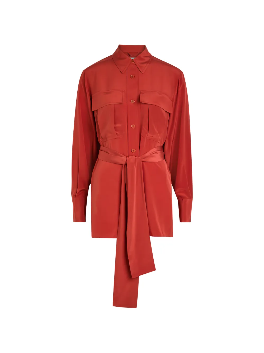 JOSEPH Yas Crepe de Soie shirt - Rosso