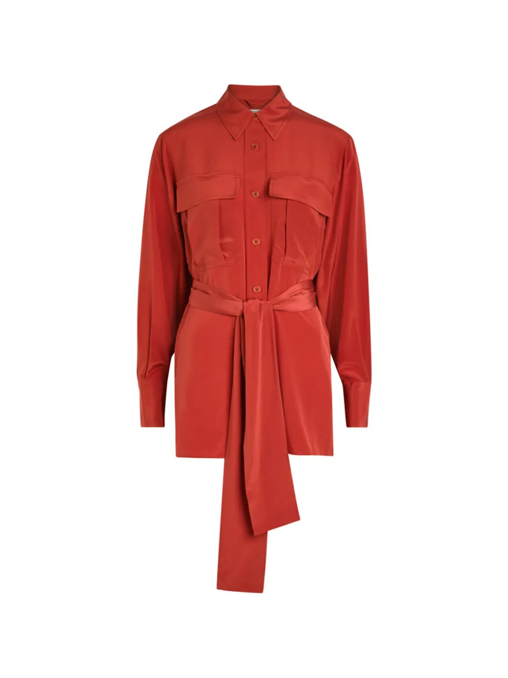 JOSEPH Yas Crepe de Soie shirt - Rosso