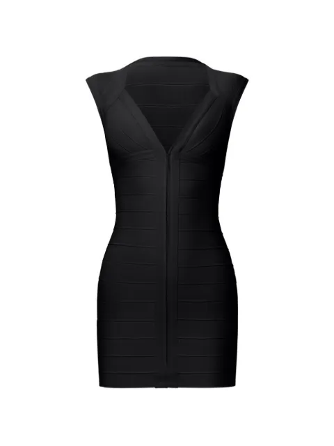 Herve Leger zip sleeveless dress