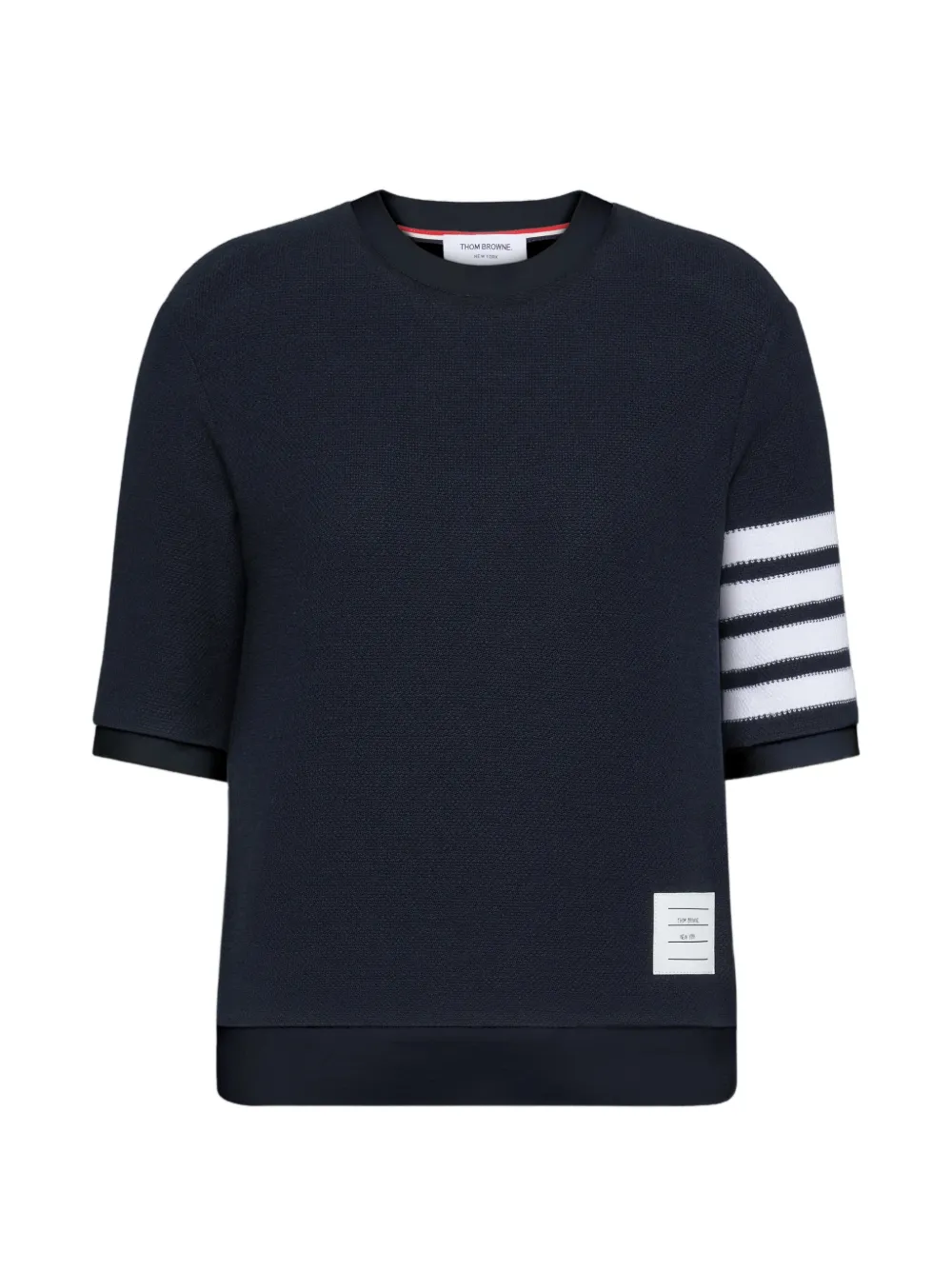 Thom Browne T-shirt met ronde hals Roze