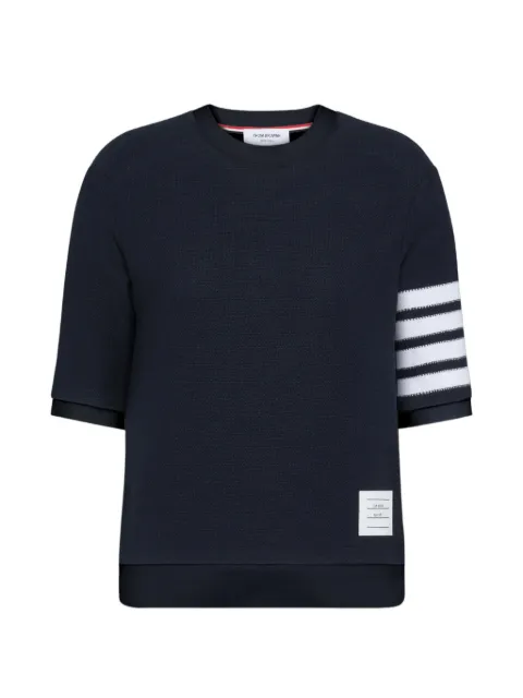 Thom Browne playera con cuello redondo