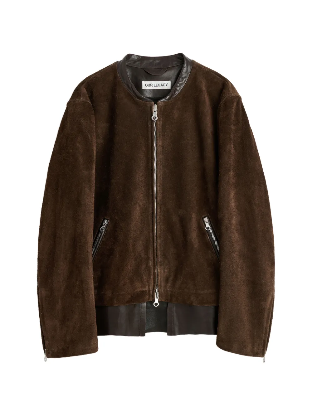 OUR LEGACY Drift zip-fastening suede jacket | Brown | Image 1