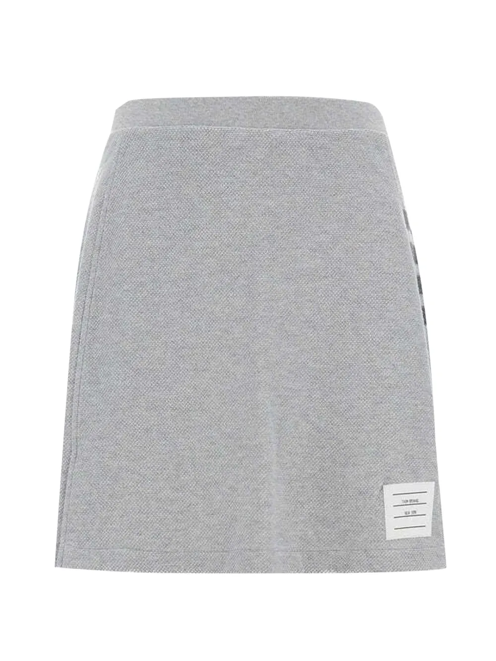 Thom Browne - logo-detail mini skirt - dames - katoen