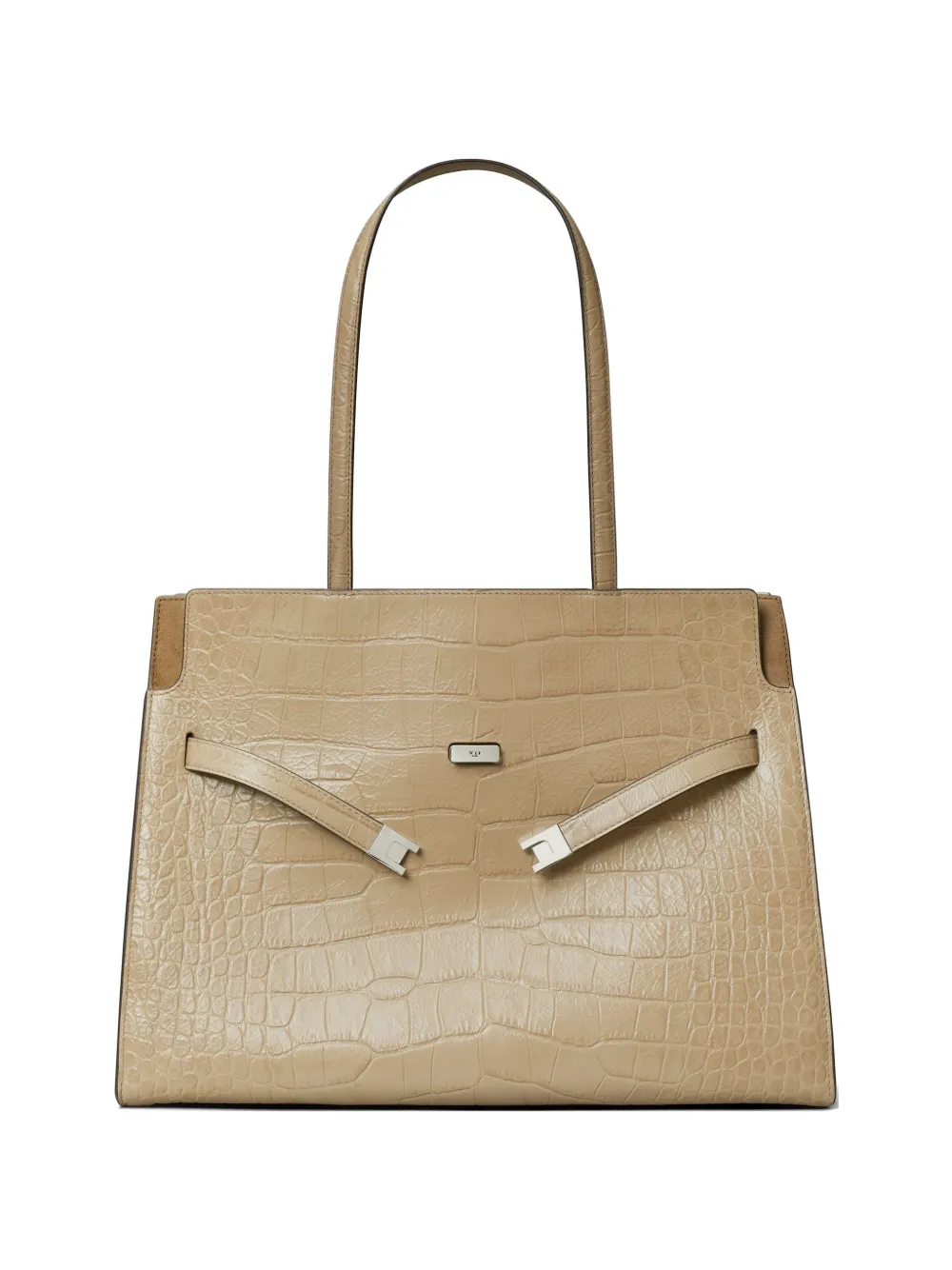 Tory Burch Lee Radziwill embossed tote bag - Neutrals