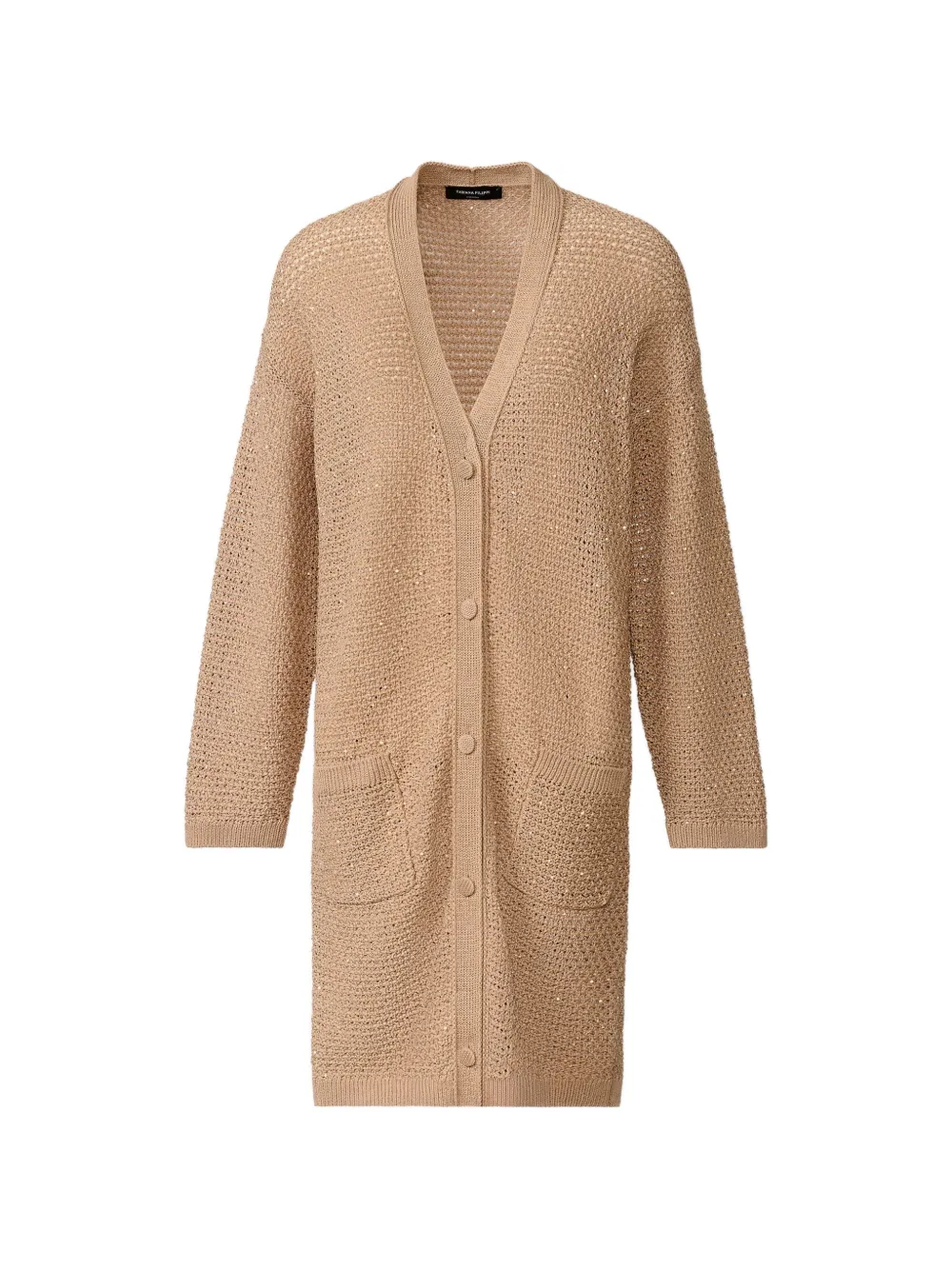 Fabiana Filippi button pockets cardigan - Toni neutri