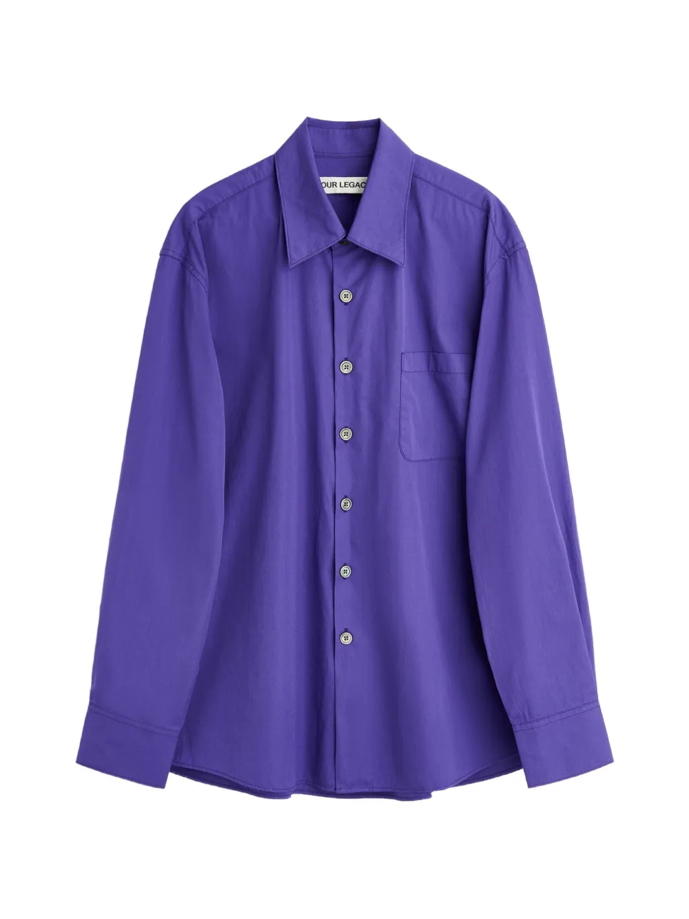 OUR LEGACY pocket poplin shirt - Violett