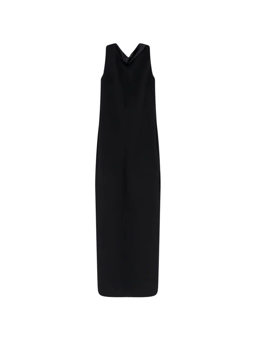 Max Mara cowl sleeveless dress - Black