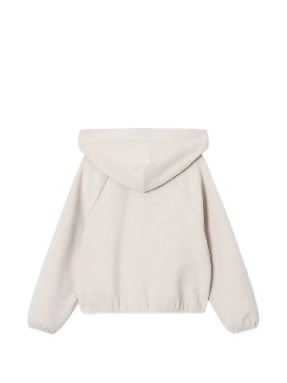 Emporio Armani Kids Hoodie met rits Beige