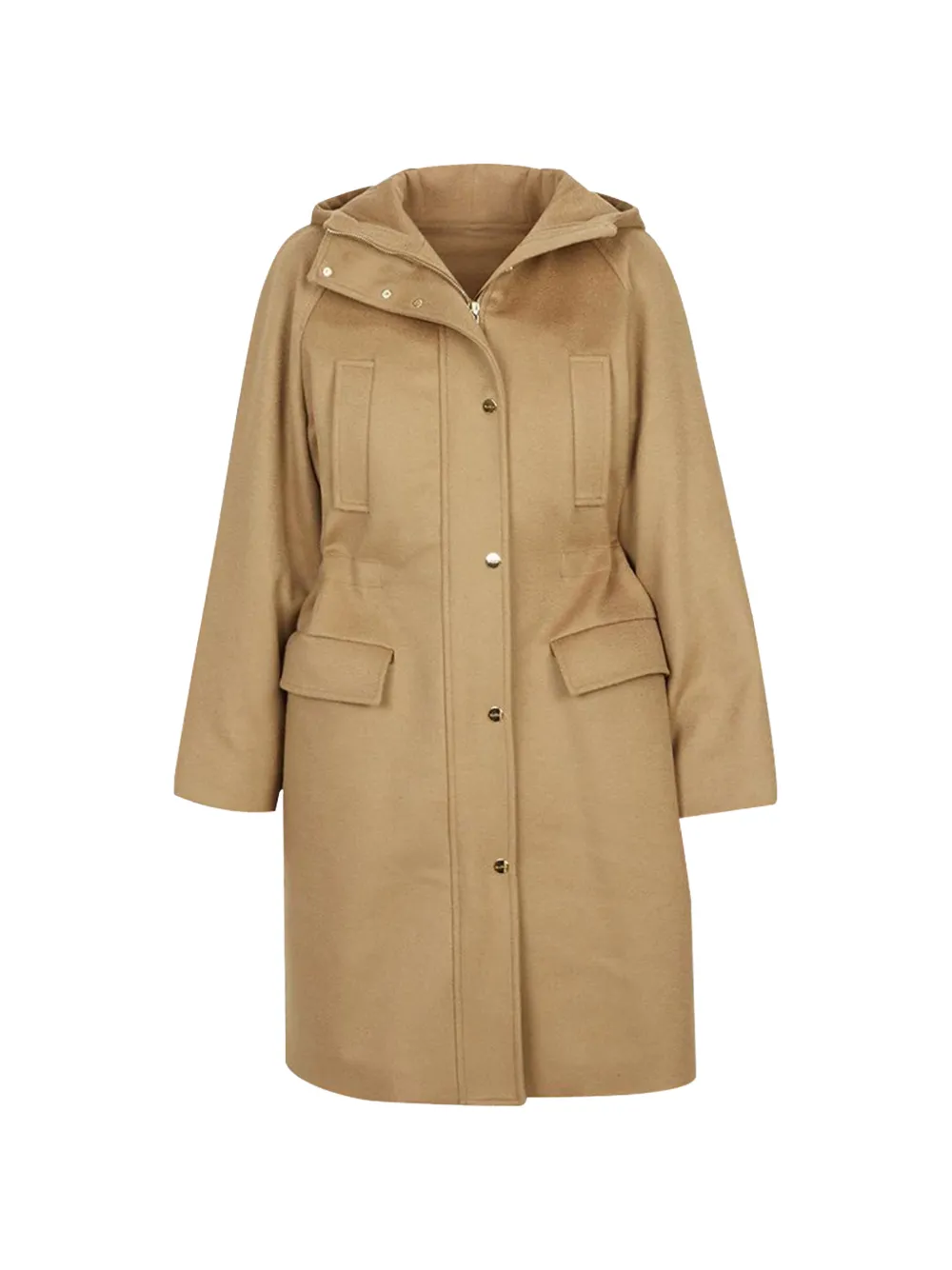 Max Mara Alcade hooded coat - Toni neutri