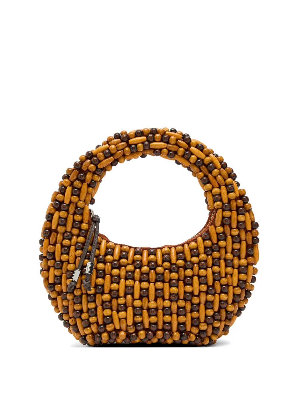 STAUD Reef beaded tote bag - Marrone