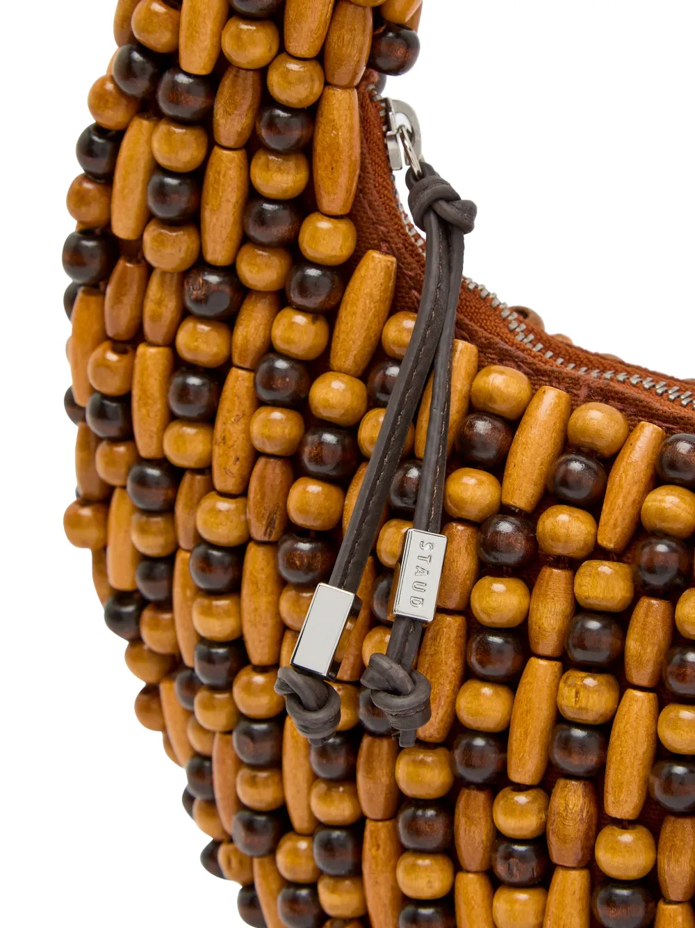  Staud Reef Beaded Tote Bag - Brown 