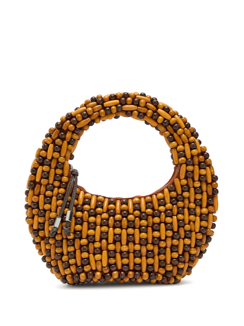 STAUD Reef beaded tote bag - Marrone