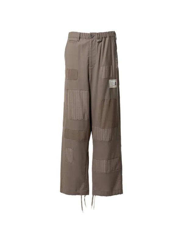 Maison MIHARA YASUHIRO Repaired パッチワーク パンツ | ニュートラル 