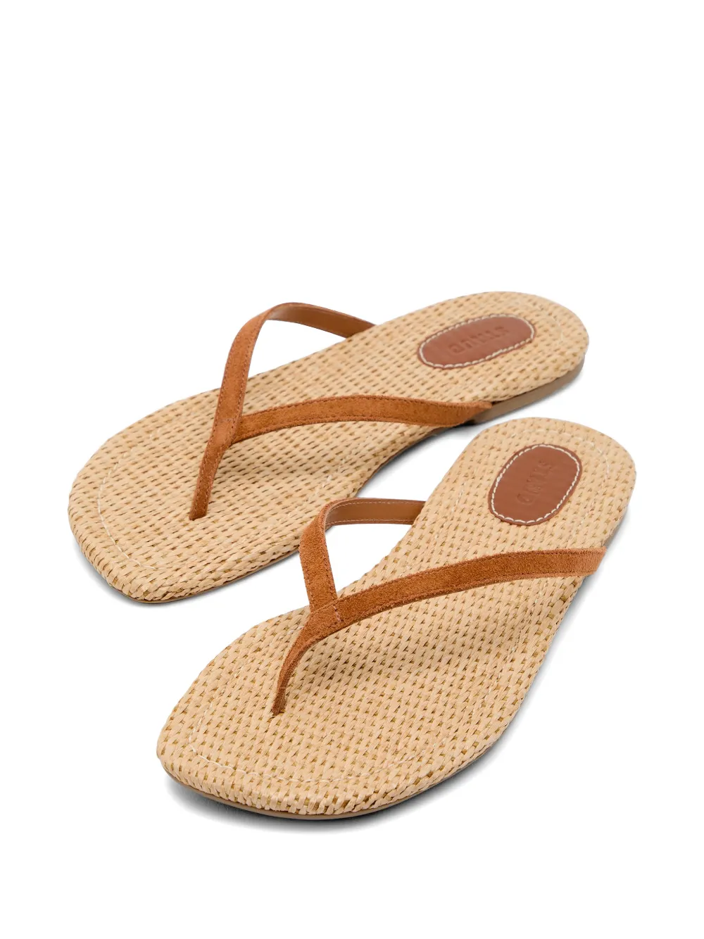 STAUD Freja sandalen met teenbandje Bruin