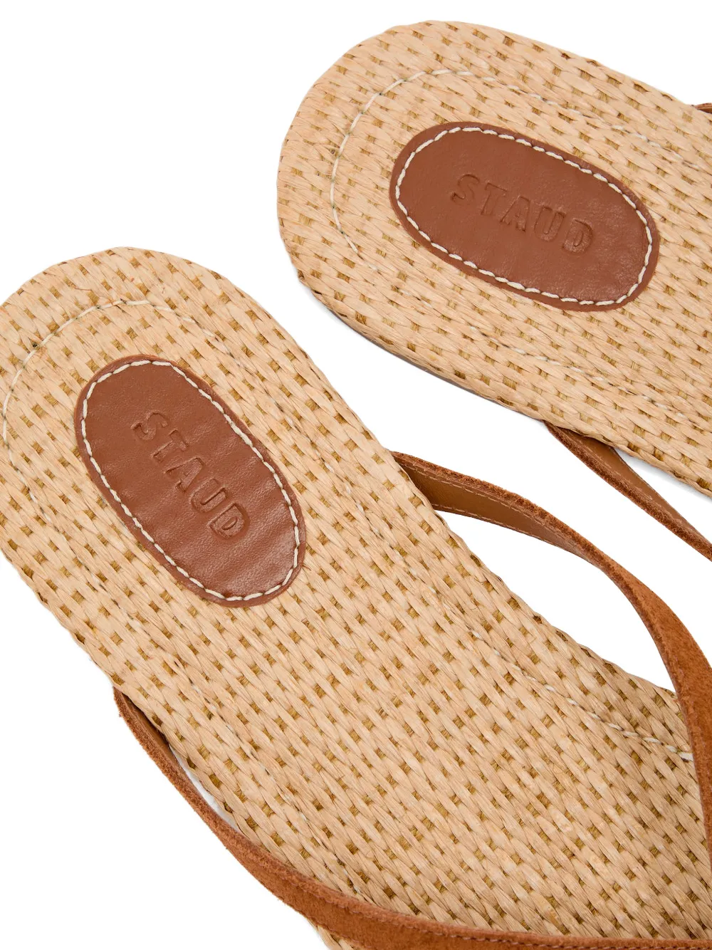 STAUD Freja sandalen met teenbandje Bruin