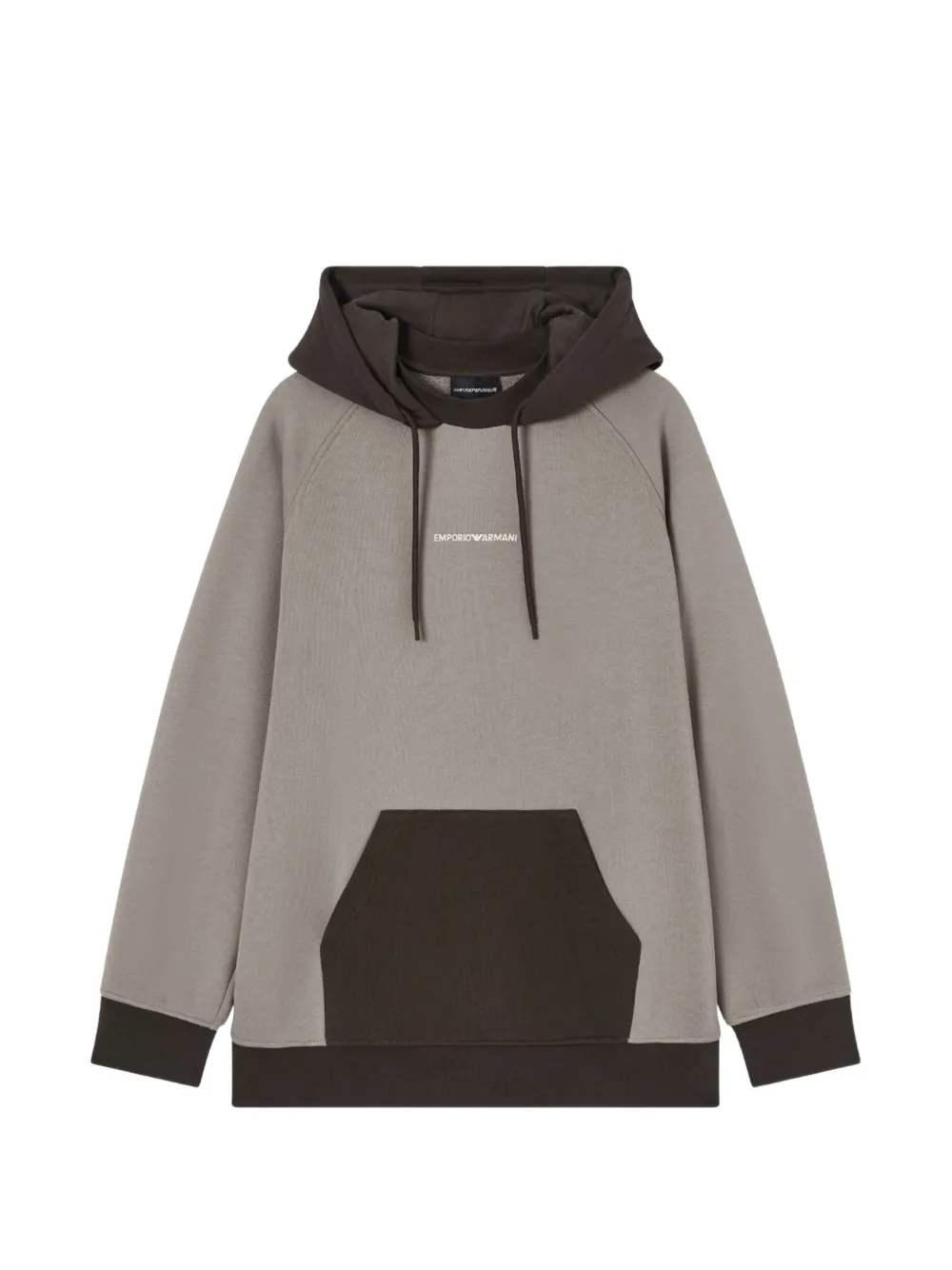 Emporio Armani logo-detail hoodie - Toni neutri