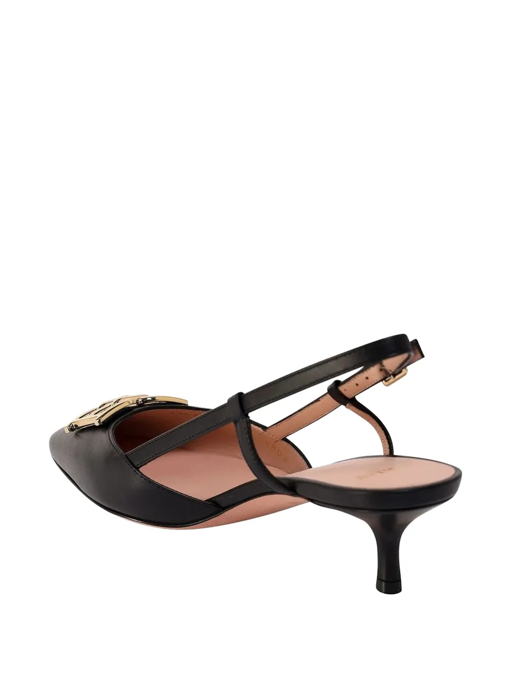 Bally Eva leren pumps met verstelbaar bandje Zwart