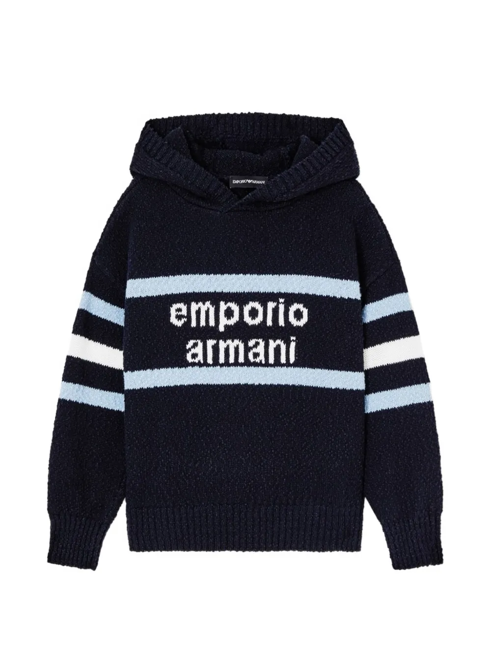 Emporio Armani Kids graphic hoodie - Blu