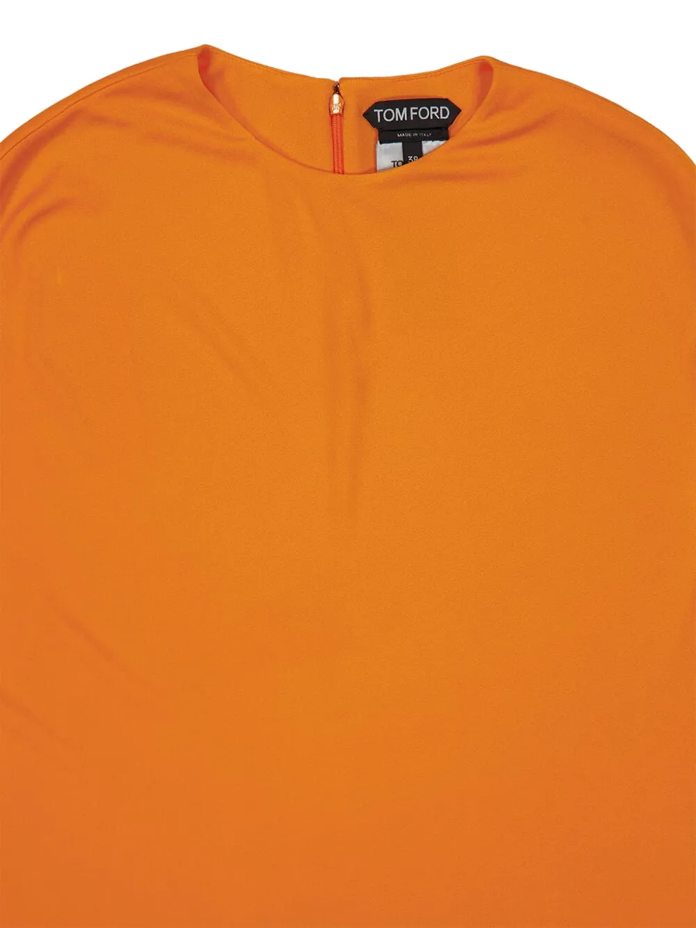 TOM FORD Mini-jurk met asymmetrische afwerking Oranje