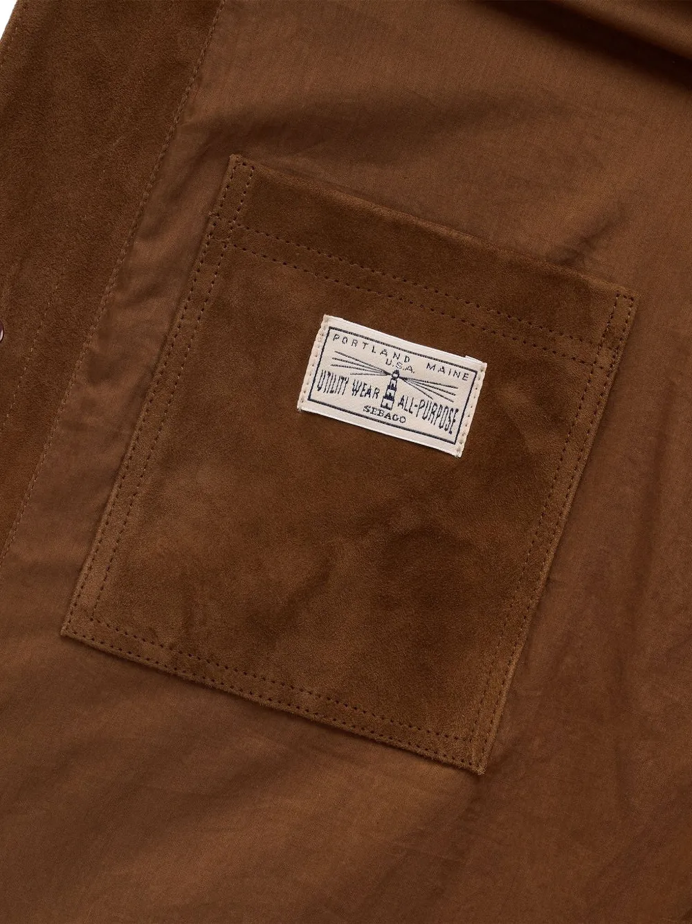  Sebago Patch-pocket Buttoned Leather Jacket - Brown 
