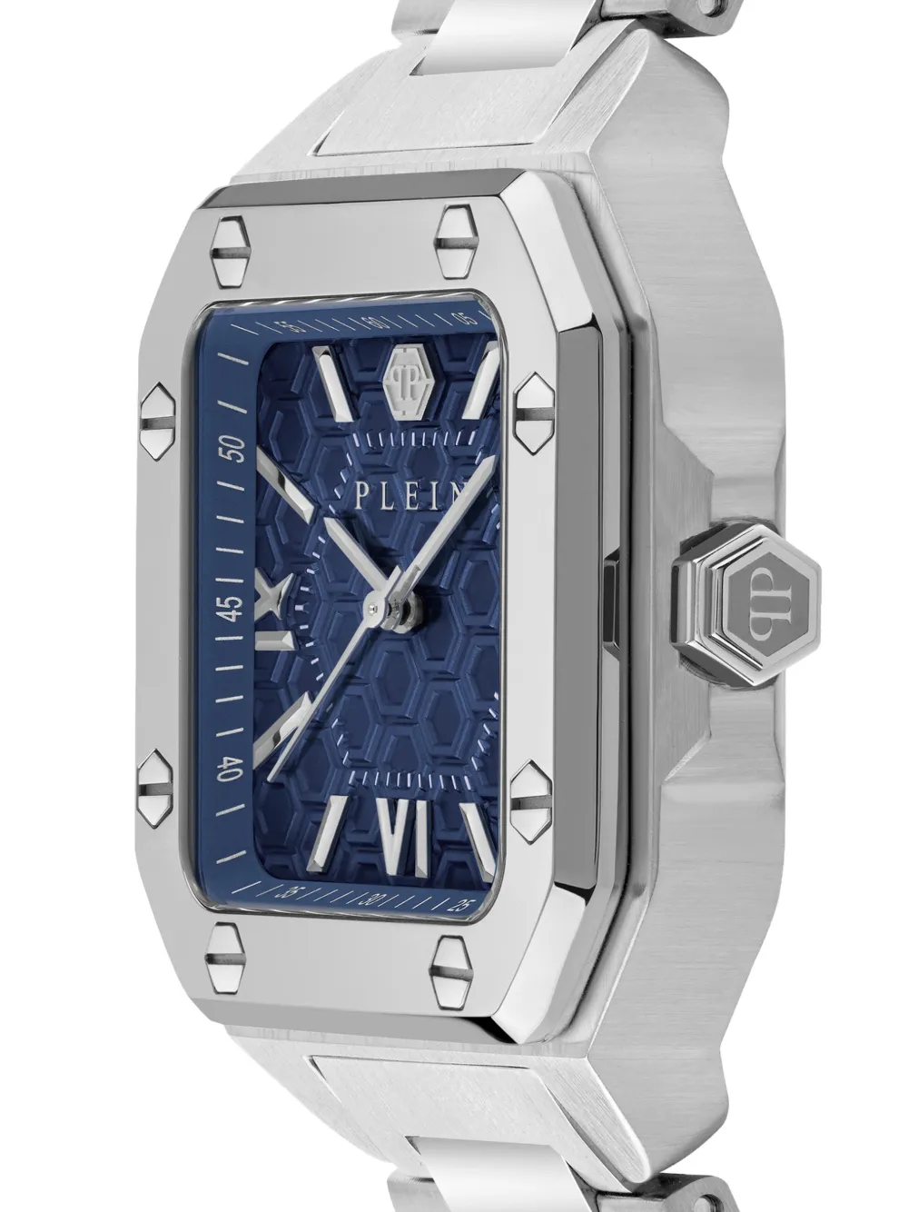  Philipp Plein Plein Edge 42mm Square Watch - Blue 