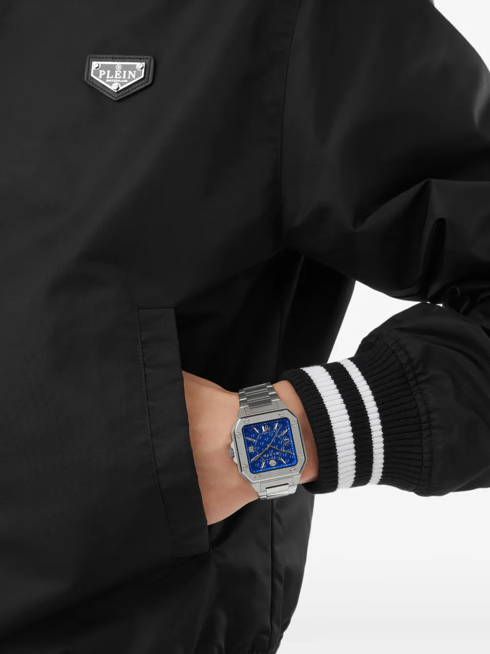  Philipp Plein Plein Edge 42mm Square Watch - Blue 