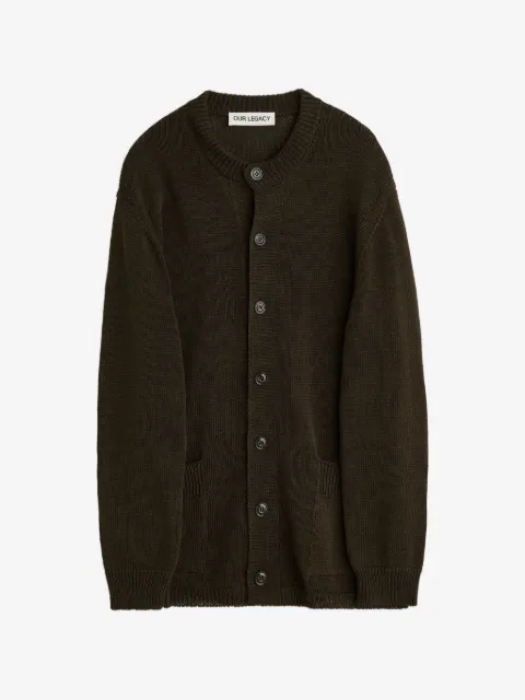 OUR LEGACY fine-knit button-up cardigan