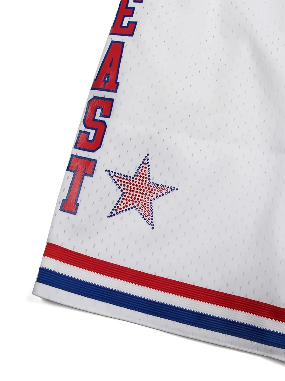 Mitchell & Ness NBA 1988 All-Star Game shorts met gestreept detail Wit