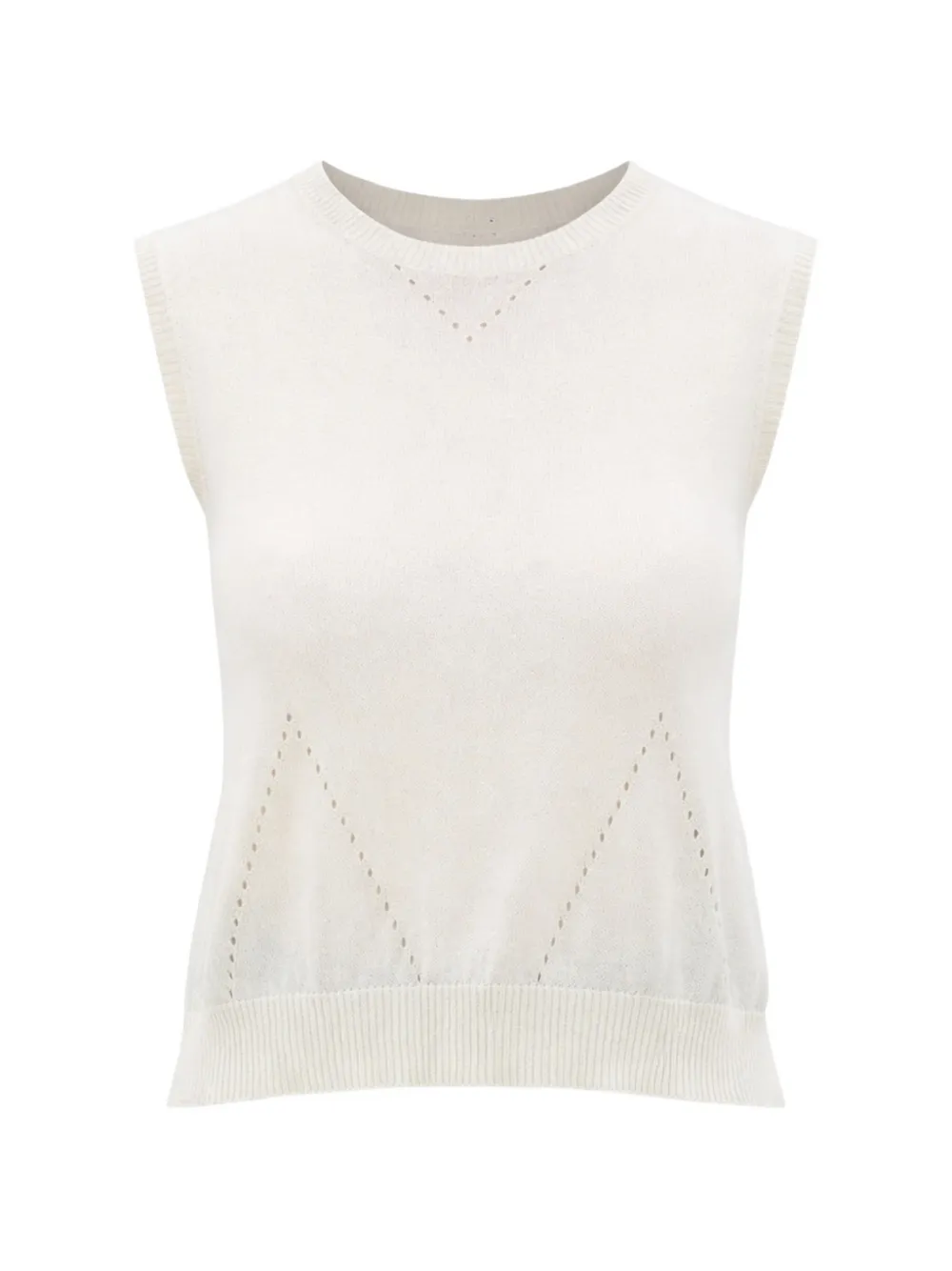 Ann Demeulemeester Roka sleeveless top - Bianco