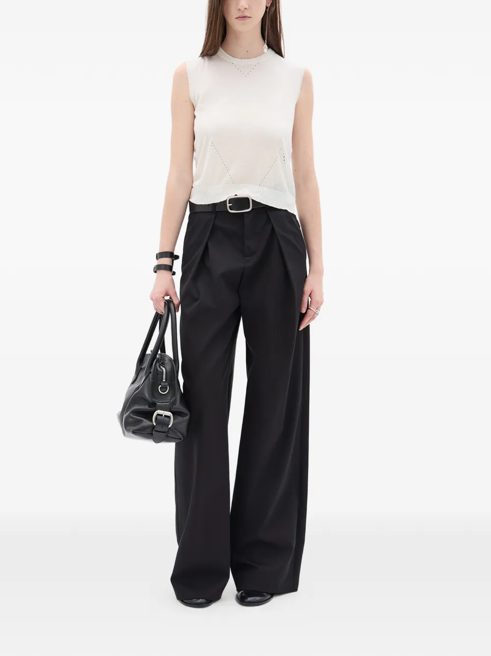 Ann Demeulemeester Roka mouwloze top Wit