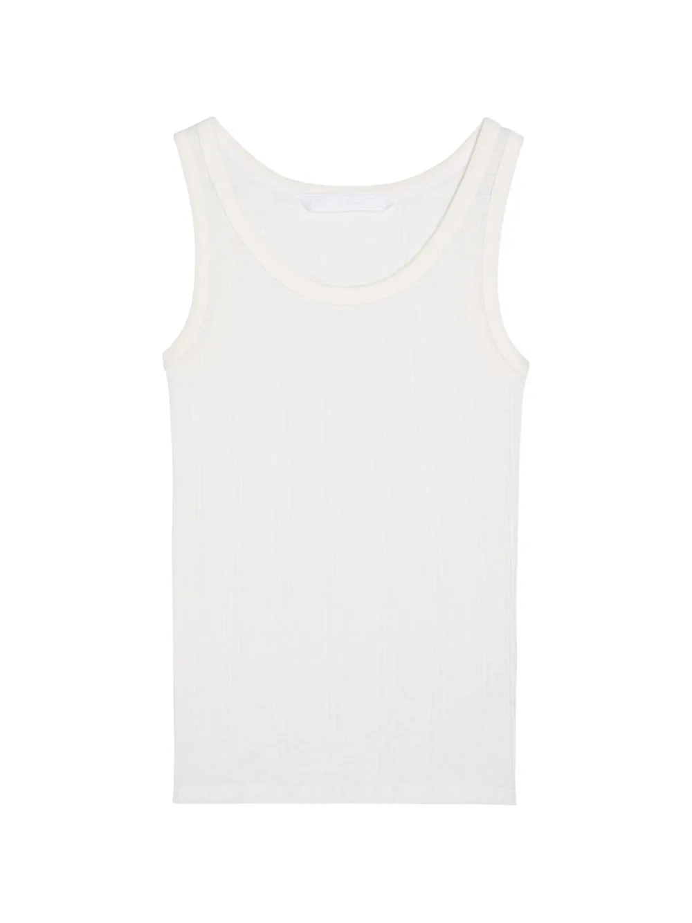 MOTHER ribbed tank top - Nude