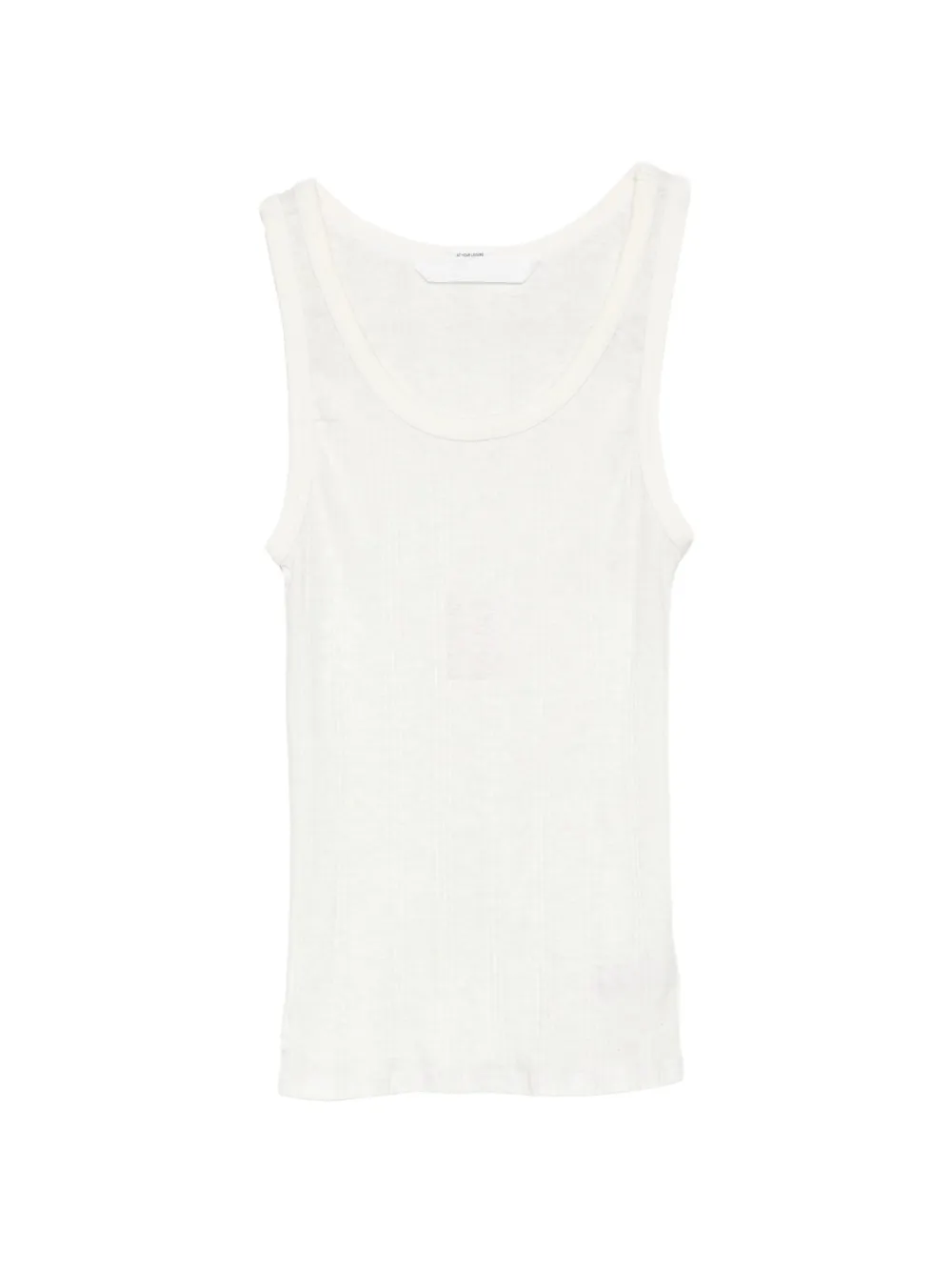 MOTHER ribbed tank top - Nude