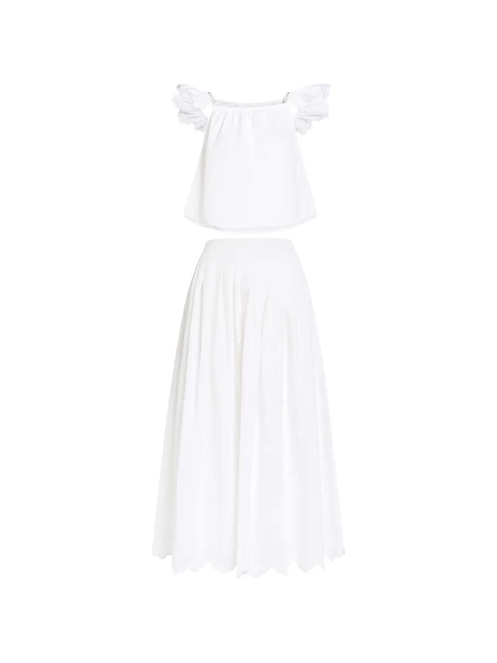 LES VACANCES D'IRINA The Little Wings skirt set - Bianco