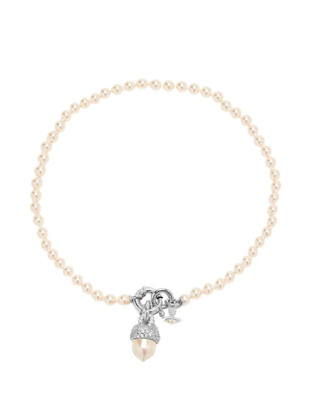 Vivienne Westwood Lucille Pearl Necklace In Gold