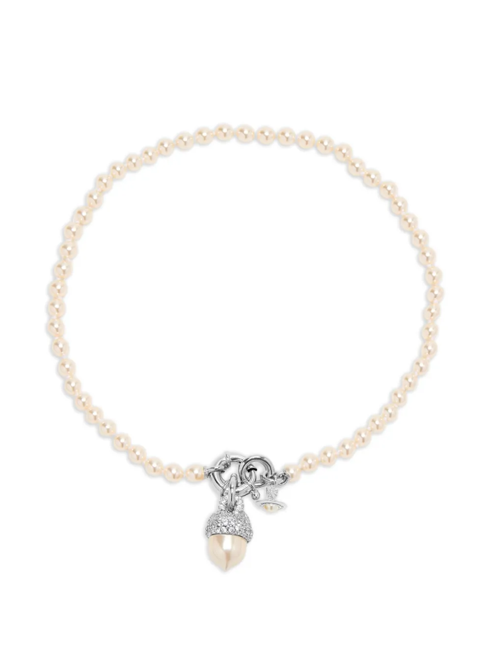 Vivienne Westwood Lucille pearl necklace - Argento