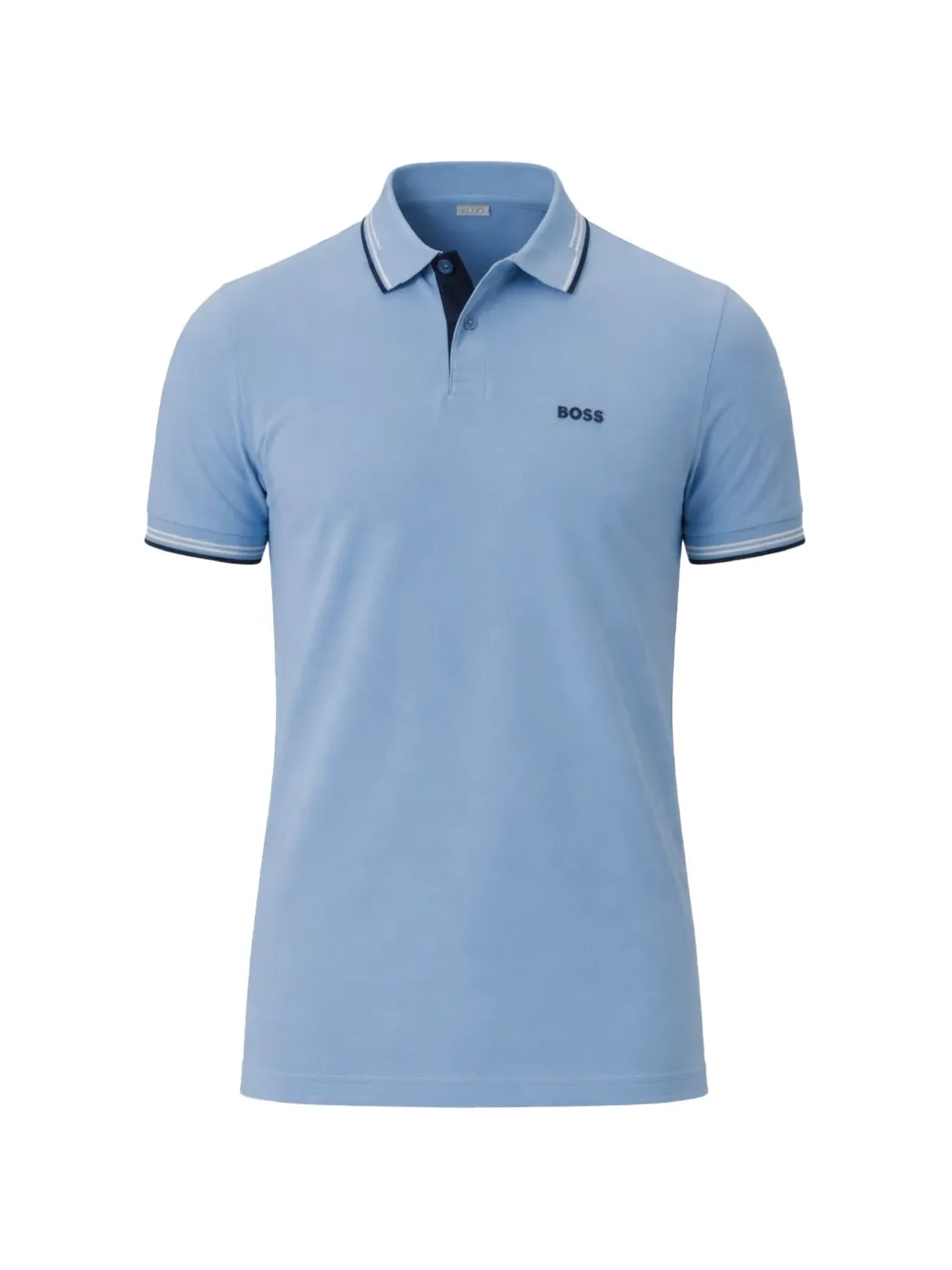 BOSS striped polo shirt - Blu