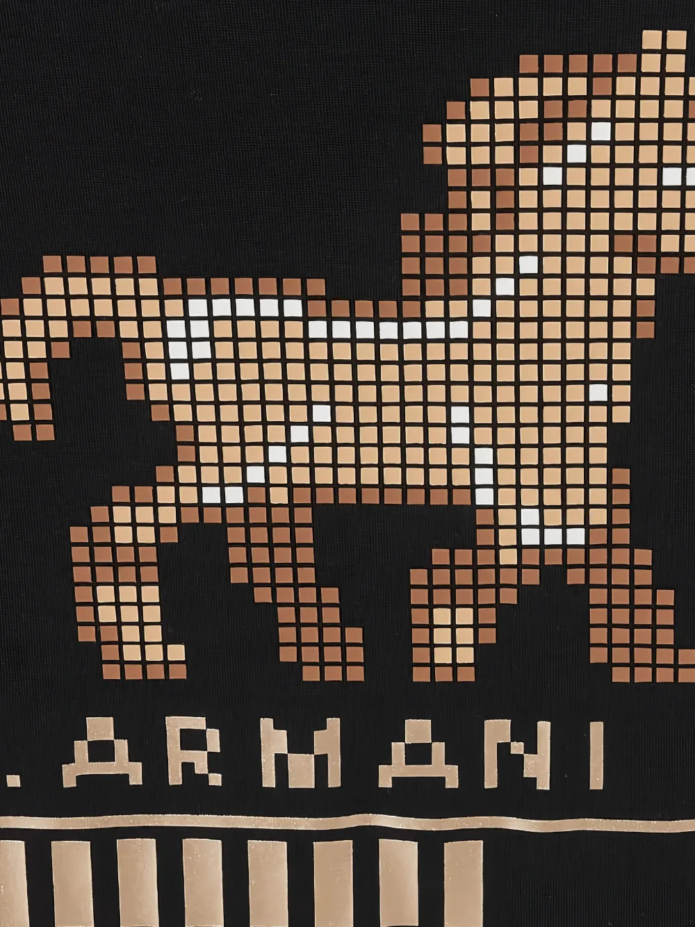 Emporio Armani Kids T-shirt met paardenprint Zwart