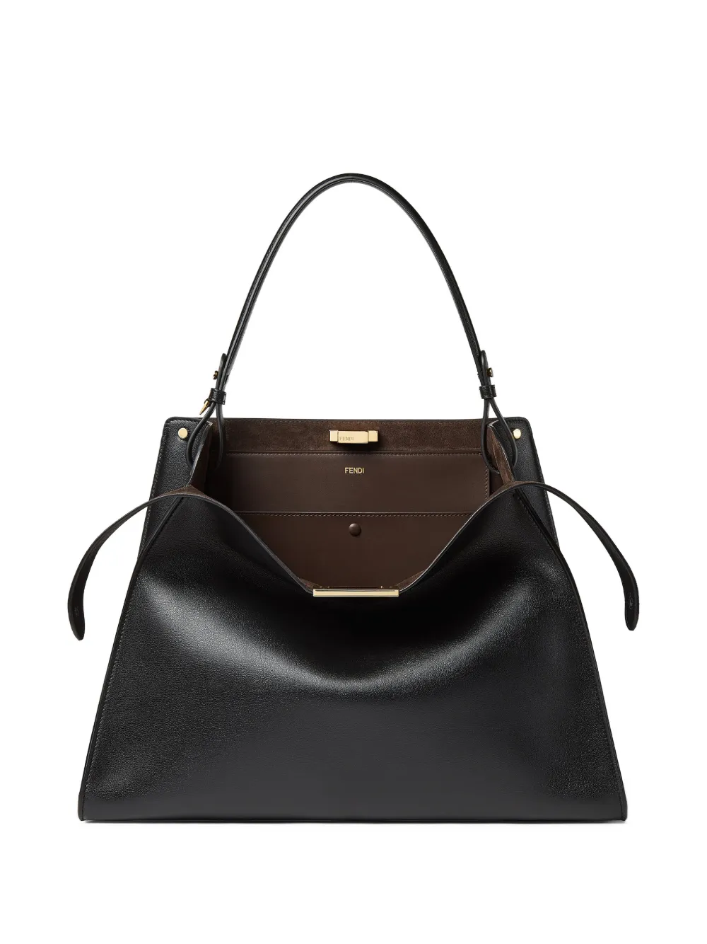 FENDI Way leren shopper Zwart