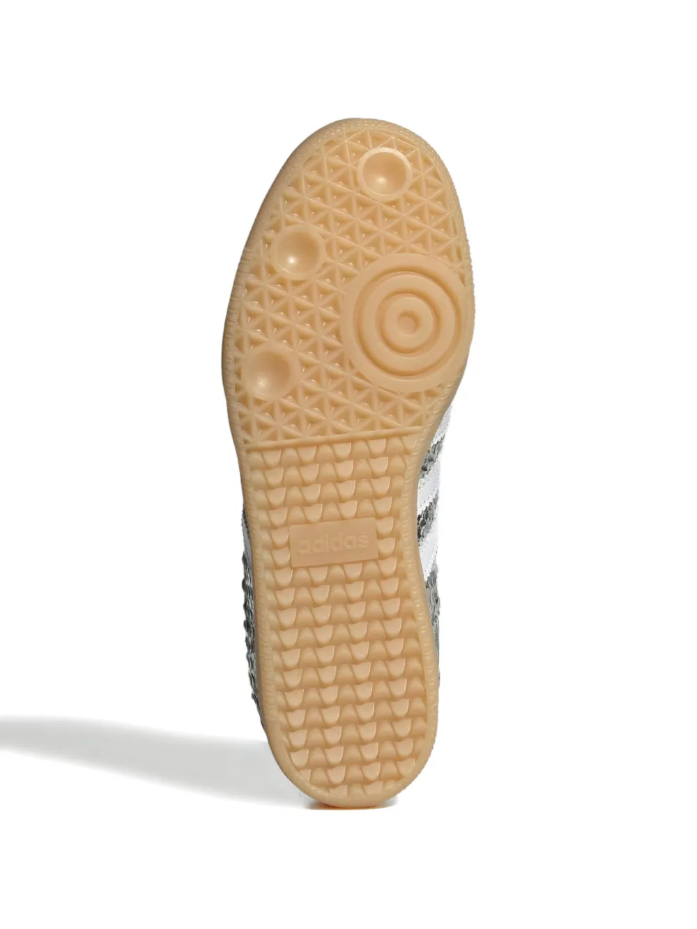 adidas Samba gestreepte sneakers met slangen-effect Zilver