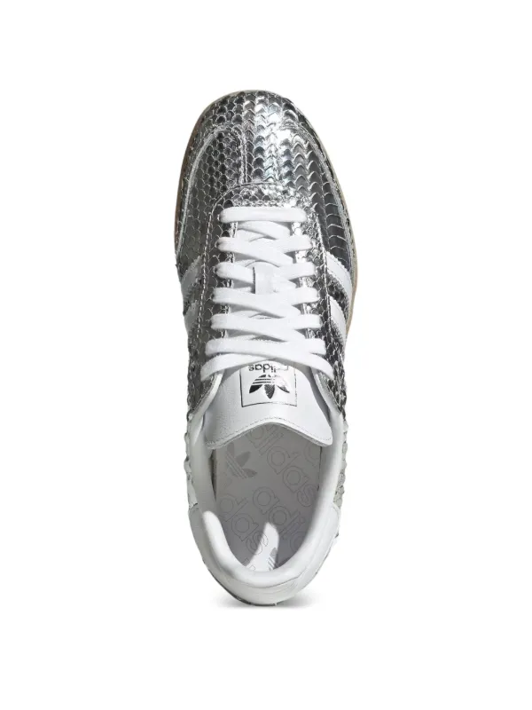 Adidas Samba スネークスキンパターン スニーカー | シルバートーン