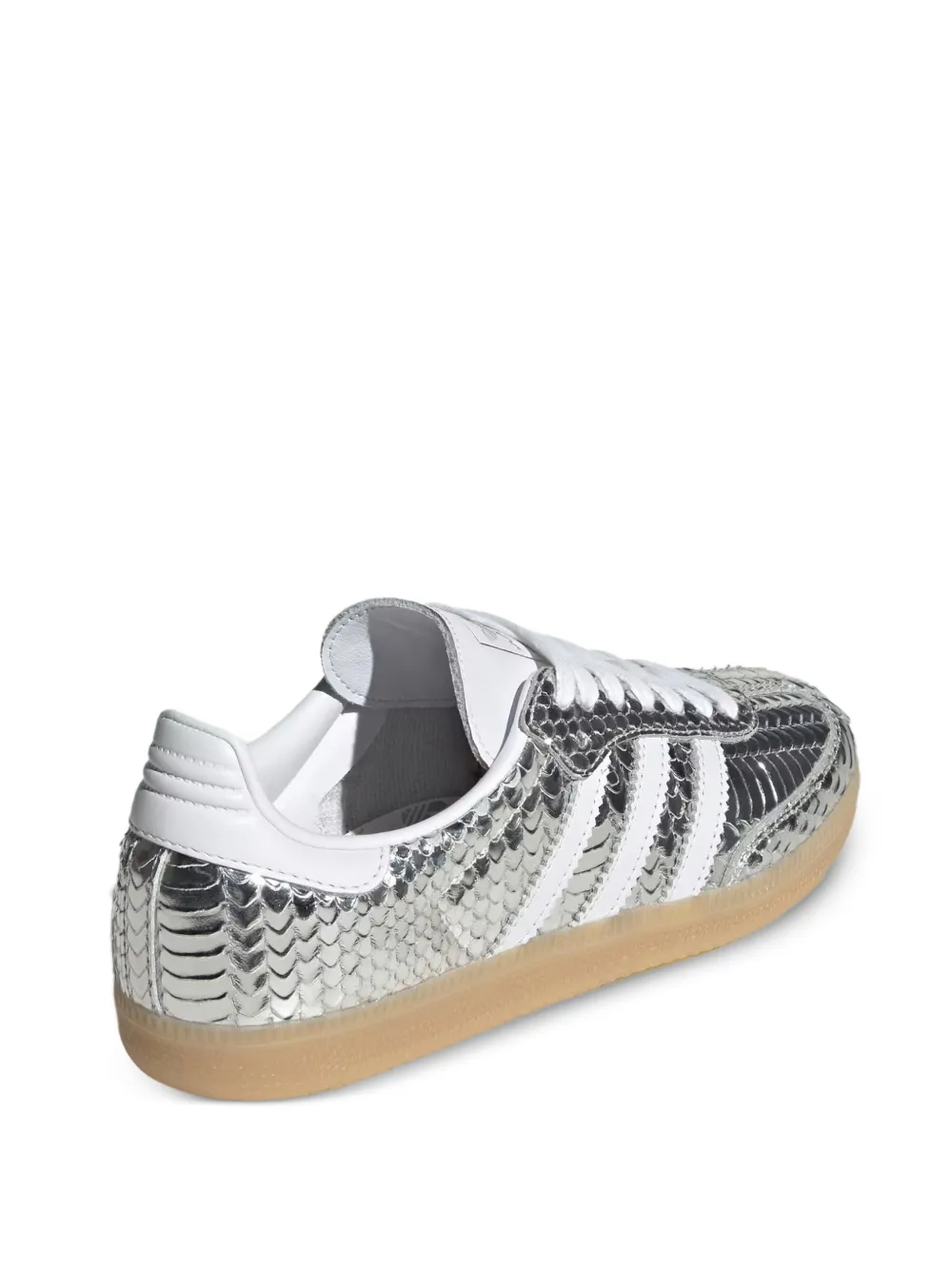 Samba Snakeskin-Effect Striped Sneakers