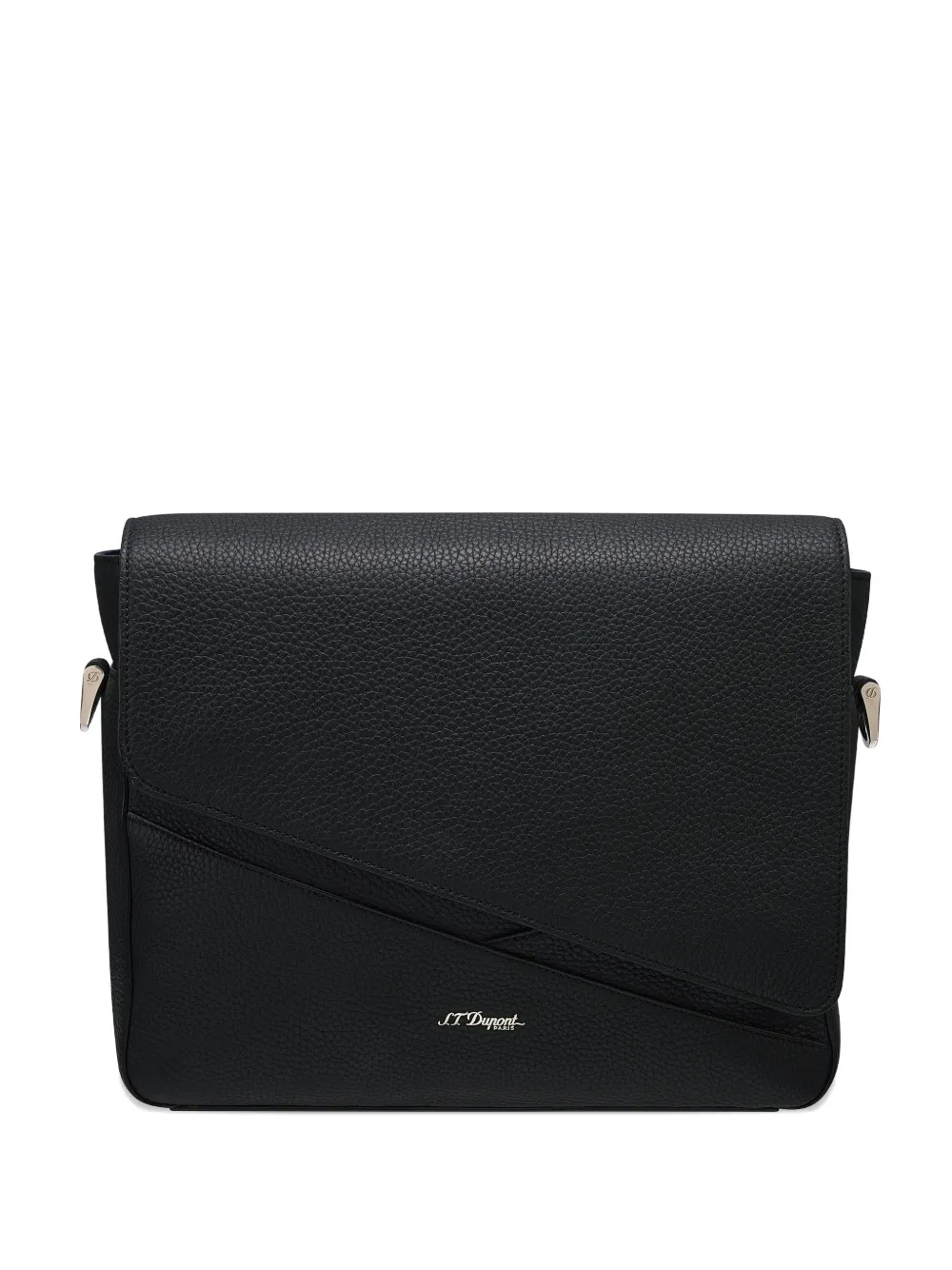 S.T. Dupont Neo Capsule grained-leather messenger bag - Nero
