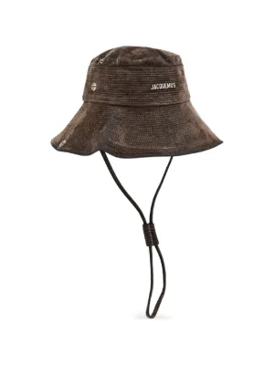 Jacquemus Le Bob Artichaut Bucket Hat | Brown | FARFETCH RO Jacquemus Le Bob Artichaut Bucket Hat | Brown | FARFETCH RO