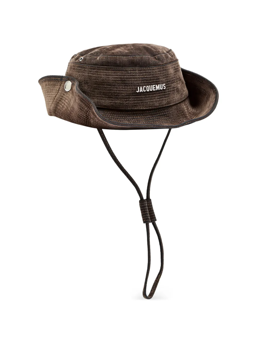  Jacquemus Cotton Buckle Hat - Green 