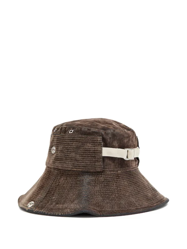 Jacquemus Cotton Buckle Hat | Green | FARFETCH ZA